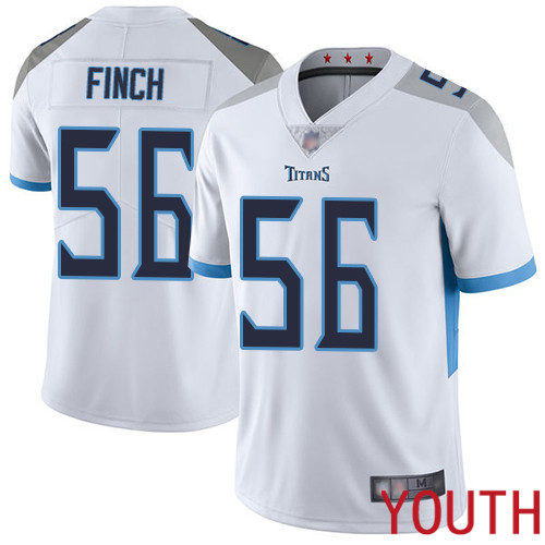 Tennessee Titans Limited White Youth Sharif Finch Road Jersey NFL Football #56 Vapor Untouchable